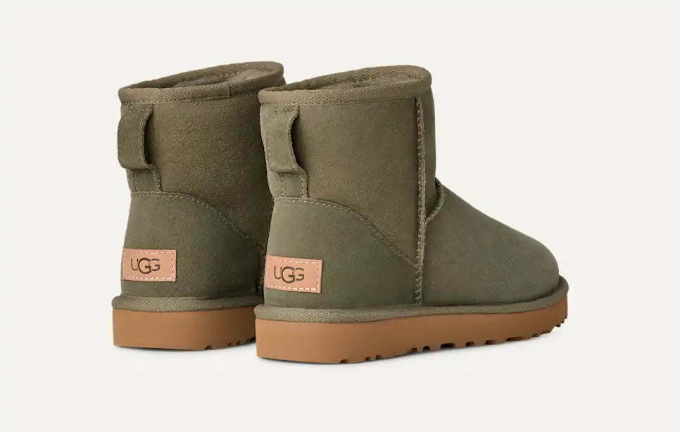 Ugg - Classic Mini II - In Moss Green – Warrens Shoes