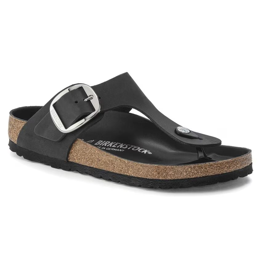 Birkenstock - Gizeh Big Buckle - In Black Oiled