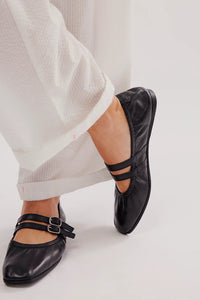 Free People - Gemini Ballet Flat - In Black