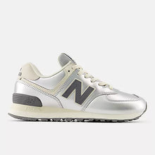 Load image into Gallery viewer, New Balance - 574 - In Metallic Silver with Artic Grey
