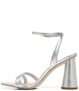 Sam Edelman - Kia Block Heel Ankle Strap Sandal - In Soft silver