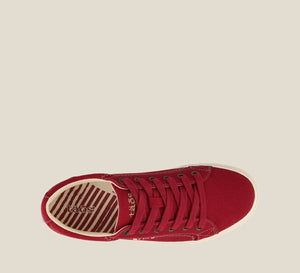 Taos - Plim Soul Sneaker - In Red canvas