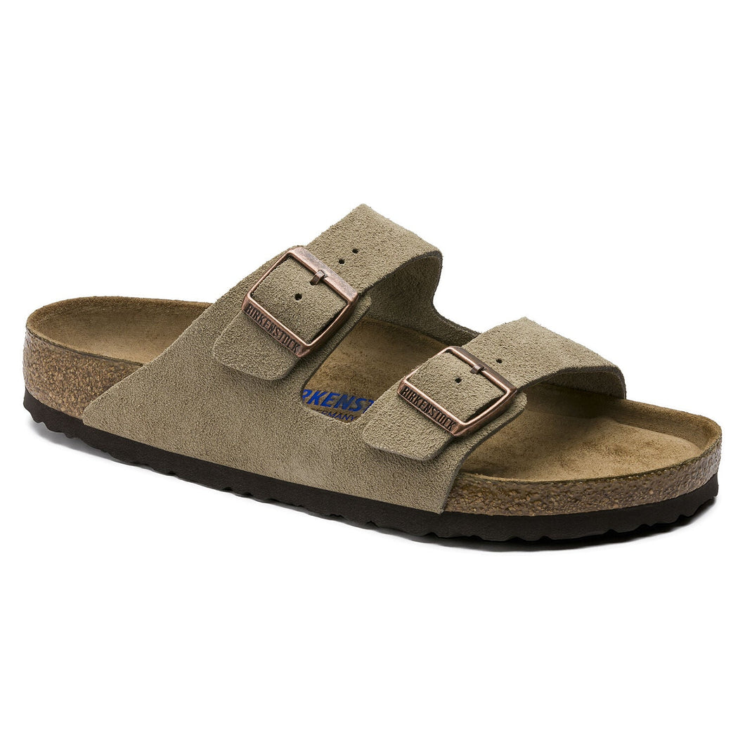 Birkenstock - Arizona Soft Footbed - Suede leather-In Taupe