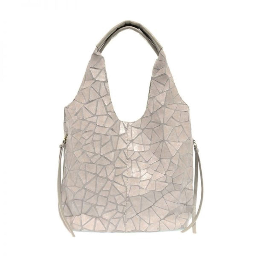 Joy Susan - Aleysia Geometric Tote Bag - In Grey