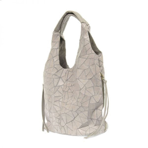 Joy Susan - Aleysia Geometric Tote Bag - In Grey