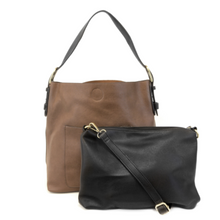 Load image into Gallery viewer, Joy Susan - Classic Hobo Bag -In Chestnut W/Blk Handle
