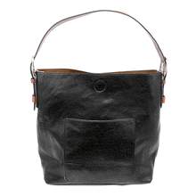 Load image into Gallery viewer, Joy Susan - Classic Hobo Bag - In Black W/Cedar Handle
