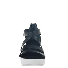 Load image into Gallery viewer, OTBT - TERESA in BLACK Wedge Sandals
